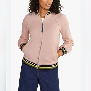 Boden Studley Jersey Cotton Powder Pink Jacket Size M‎